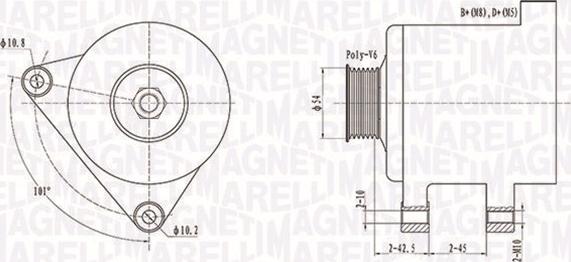 Magneti Marelli 063731509010 - Генератор mashina-shop.ru