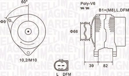 Magneti Marelli 063731588010 - Генератор mashina-shop.ru