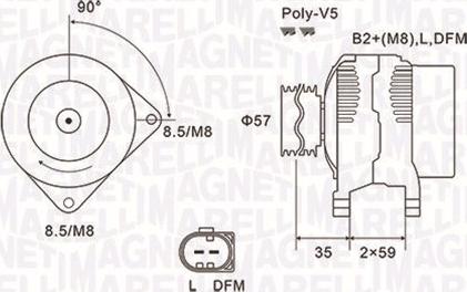 Magneti Marelli 063731675010 - Генератор mashina-shop.ru