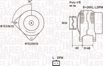 Magneti Marelli 063731850010 - Генератор mashina-shop.ru