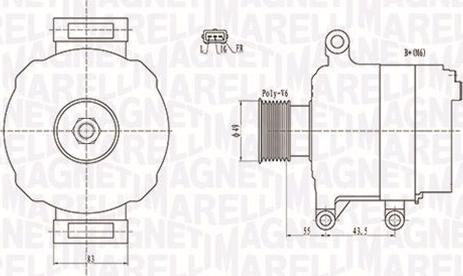 Magneti Marelli 063731869010 - Генератор mashina-shop.ru