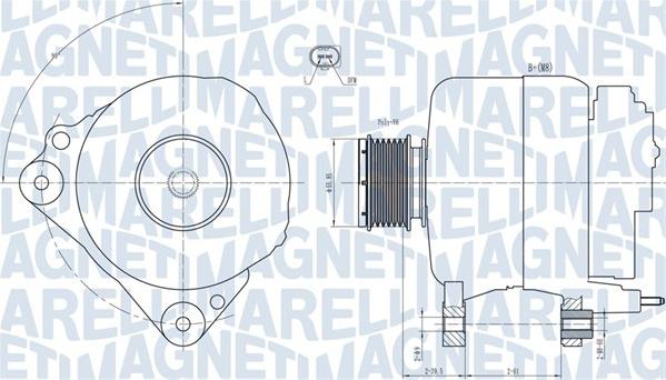 Magneti Marelli 063731810010 - Генератор mashina-shop.ru