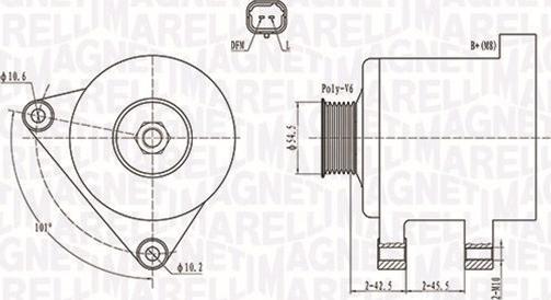 Magneti Marelli 063731761010 - Генератор mashina-shop.ru