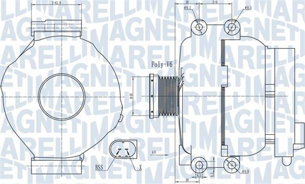 Magneti Marelli 063732009010 - Генератор mashina-shop.ru