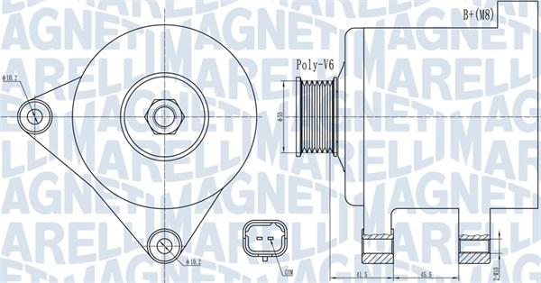 Magneti Marelli 063732015010 - Генератор mashina-shop.ru