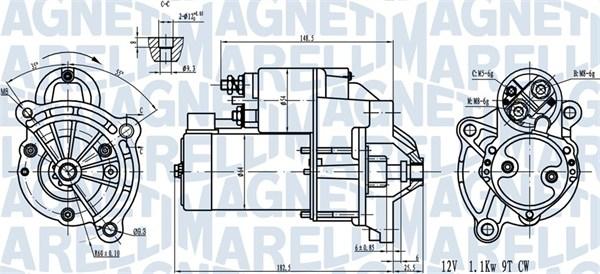 Magneti Marelli 063720581010 - Стартер mashina-shop.ru