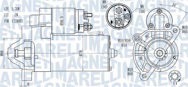 Magneti Marelli 063721177010 - Стартер mashina-shop.ru