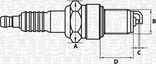 Magneti Marelli 062000773304 - Свеча зажигания mashina-shop.ru