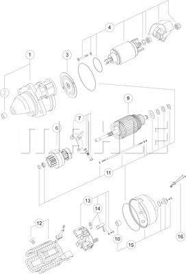 MAHLE MS 264 - Стартер mashina-shop.ru