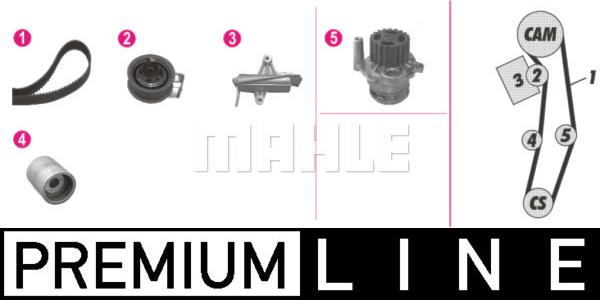 MAHLE CPK 106 000P - Водяной насос + комплект зубчатого ремня ГРМ mashina-shop.ru