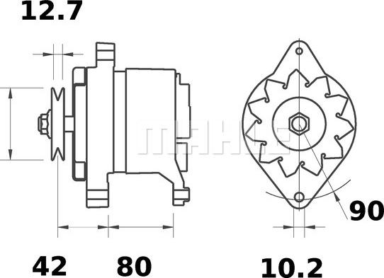 MAHLE MG 455 - Генератор mashina-shop.ru