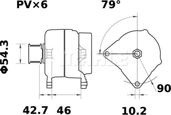 MAHLE MG 11 - Генератор mashina-shop.ru