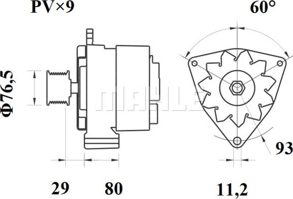 MAHLE MG 803 - Генератор mashina-shop.ru