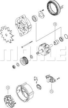 MAHLE MG 803 - Генератор mashina-shop.ru