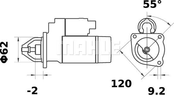 MAHLE MS 40 - Стартер mashina-shop.ru