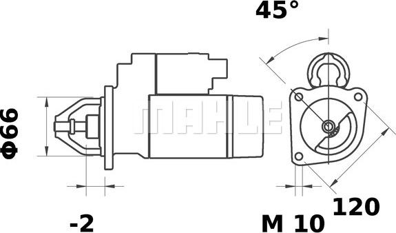 MAHLE MS 150 - Стартер mashina-shop.ru