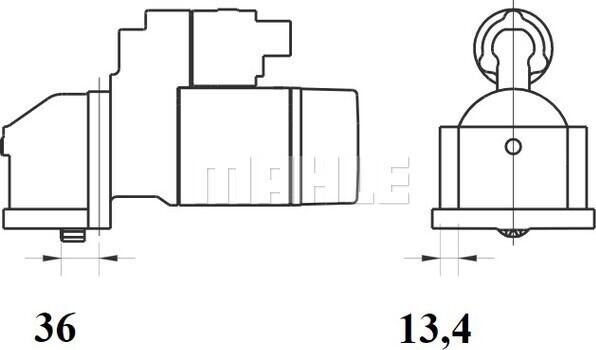 MAHLE MS 1082 - Стартер mashina-shop.ru