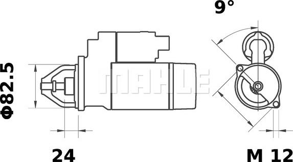 MAHLE MS 10 - Стартер mashina-shop.ru