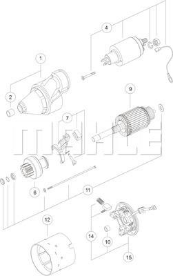 MAHLE MS 375 - Стартер mashina-shop.ru