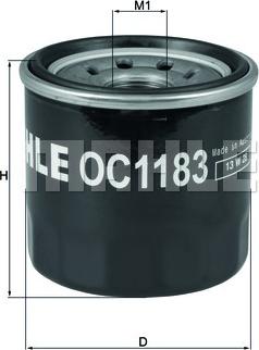 MAHLE OC 1183 - Масляный фильтр mashina-shop.ru