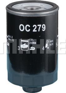 MAHLE OC 279 - Масляный фильтр mashina-shop.ru