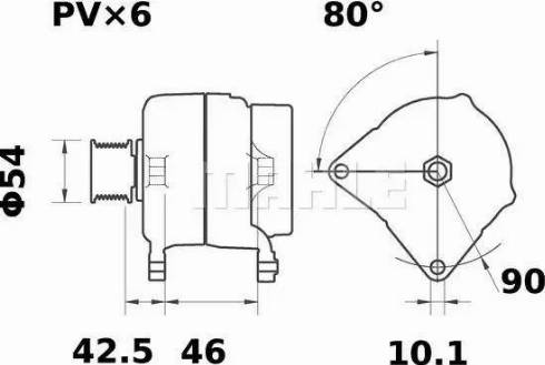 MAHLE MG 551 - Генератор mashina-shop.ru