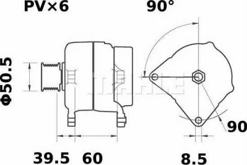 MAHLE MG 381 - Генератор mashina-shop.ru