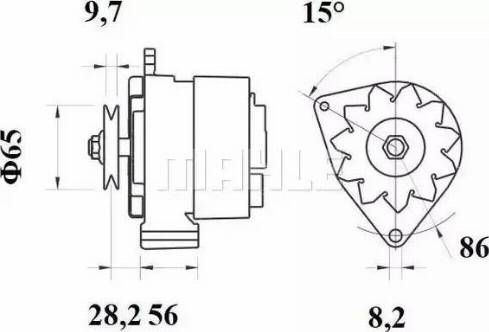 MAHLE MG 218 - Генератор mashina-shop.ru