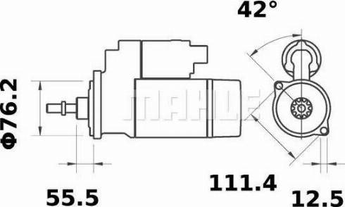 MAHLE MS 81 - Стартер mashina-shop.ru