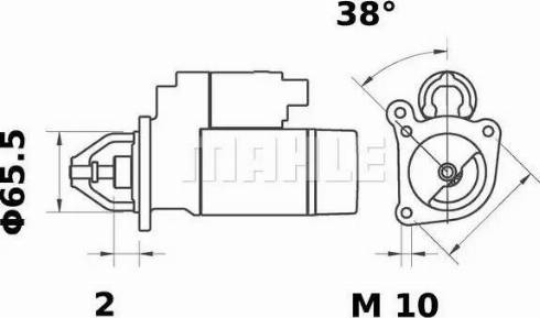 MAHLE MS 39 - Стартер mashina-shop.ru