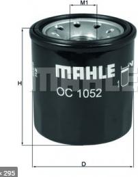 MAHLE OC 1052 - Масляный фильтр mashina-shop.ru