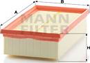 Mann-Filter C 2485/1 - Воздушный фильтр, двигатель mashina-shop.ru