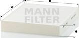 Mann-Filter CU 2442 - Фильтр воздуха в салоне mashina-shop.ru