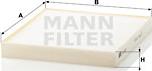 Mann-Filter CU 2227 - Фильтр воздуха в салоне mashina-shop.ru