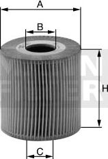 Mann-Filter HU 615/2 x - Масляный фильтр mashina-shop.ru