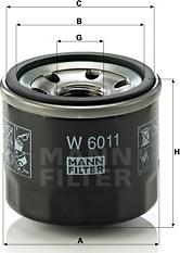 Mann-Filter W 6011 - Масляный фильтр mashina-shop.ru