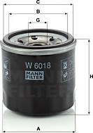 Mann-Filter W 6018 - Масляный фильтр mashina-shop.ru