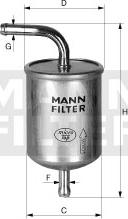 Mann-Filter WK 614/1 - Топливный фильтр mashina-shop.ru