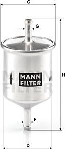 Mann-Filter WK 66 - Топливный фильтр mashina-shop.ru