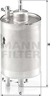 Mann-Filter WK 720/1 - Топливный фильтр mashina-shop.ru