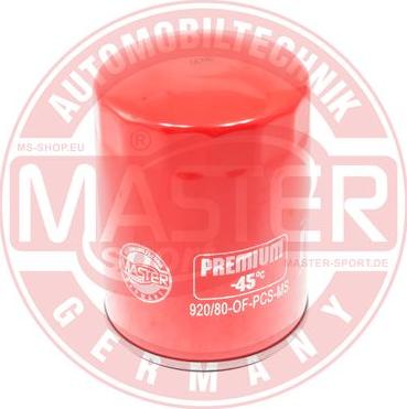 MASTER-SPORT GERMANY 920/80-OF-PCS-MS - Масляный фильтр mashina-shop.ru