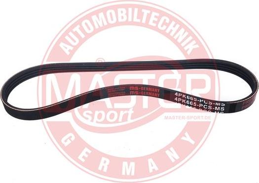 MASTER-SPORT GERMANY 4PK665-PCS-MS - Поликлиновой ремень mashina-shop.ru