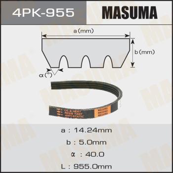 MASUMA 4PK-955 - Поликлиновой ремень mashina-shop.ru