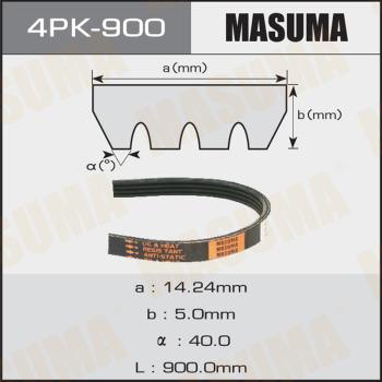 MASUMA 4PK900 - Поликлиновой ремень mashina-shop.ru