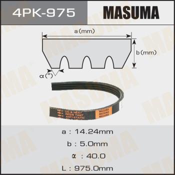 MASUMA 4PK975 - Поликлиновой ремень mashina-shop.ru