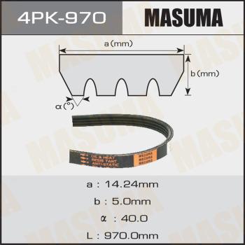 MASUMA 4PK-970 - Поликлиновой ремень mashina-shop.ru