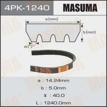 MASUMA 4PK-1240 - Поликлиновой ремень mashina-shop.ru