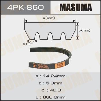 MASUMA 4PK860 - Поликлиновой ремень mashina-shop.ru