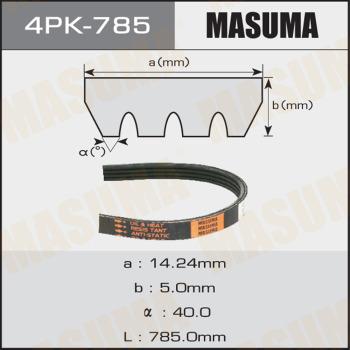 MASUMA 4PK785 - Поликлиновой ремень mashina-shop.ru