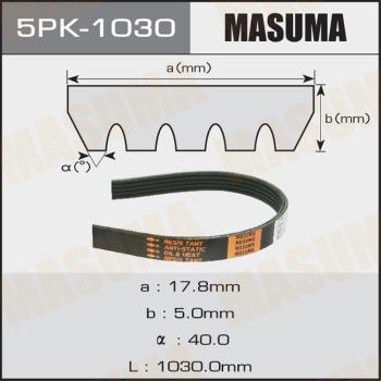 MASUMA 5PK-1030 - Поликлиновой ремень mashina-shop.ru